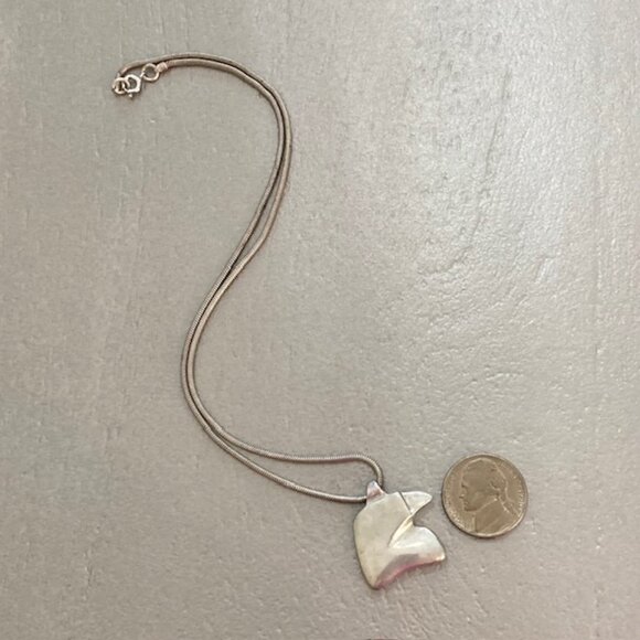 ONE OF A KIND Barry Kieselstein Cord Vintage Sterling Silver 925 Bird Necklace - Picture 2 of 11